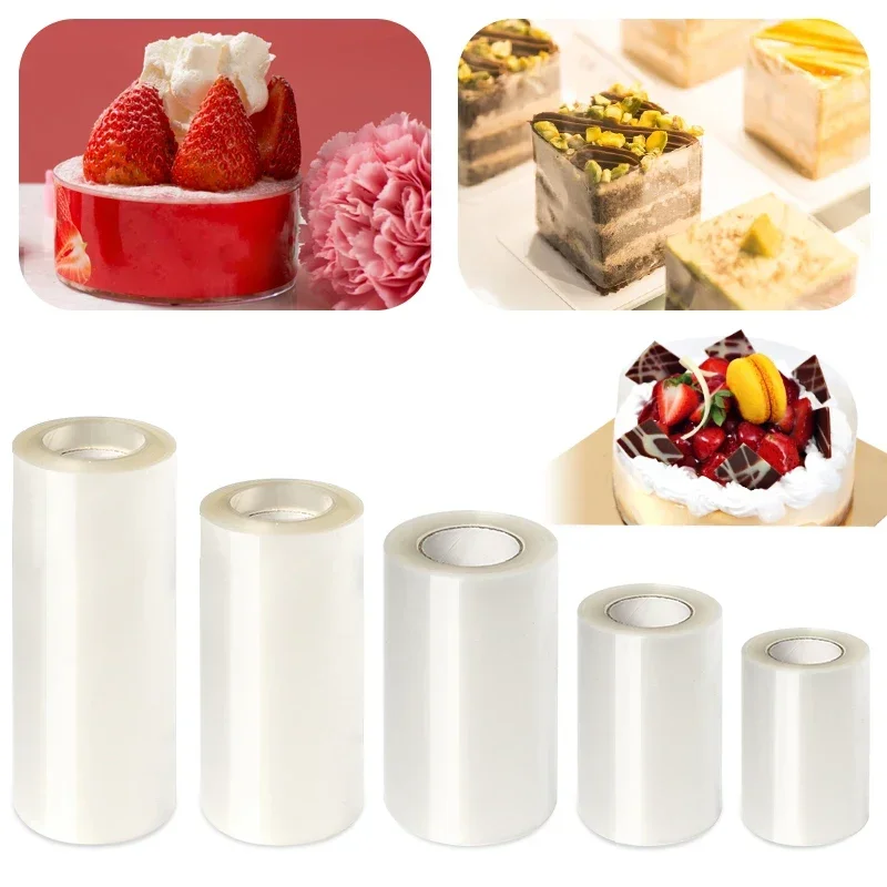 Cake Decorating Tools Cake Baking Tools Baking Cake Ring Cake Collar Mousse Cake Transparent Hard Surrounding Birthday Decorative Sheet Surrounding Edge Clear Strip for Baking