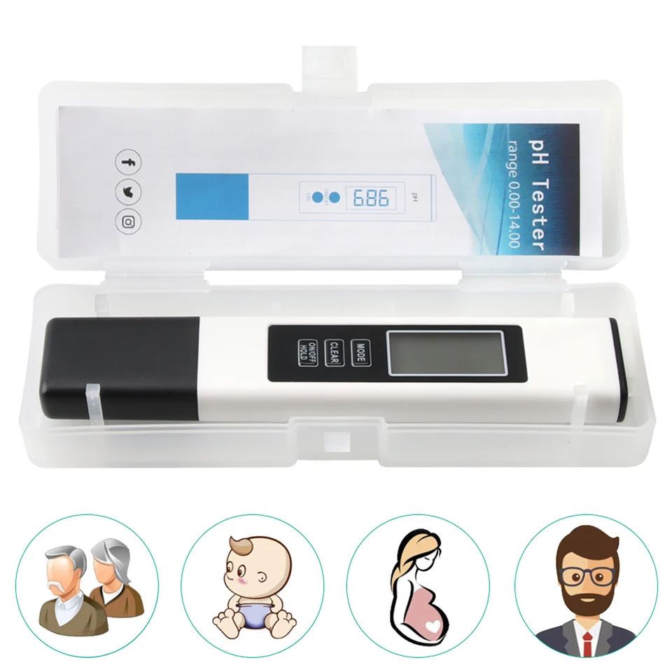 4 in 1 Digital Water Quality Tester with LCD Display