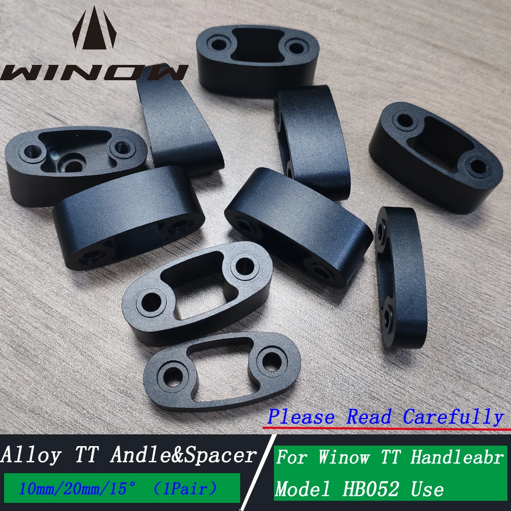 Winow Alloy TT Spacer 10mm 20mm and Angle 15&deg; For Newest Carbon TT Handlebar HB052