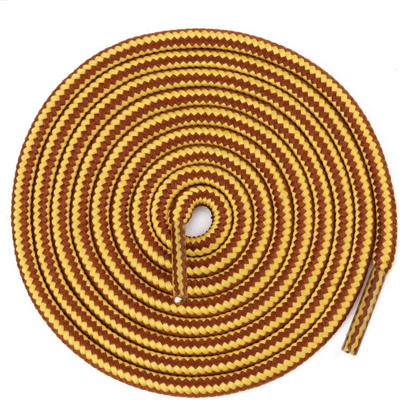 Durable Heavy-Duty Round Boot Laces - 2 Pairs for Hiking, Work, and Outdoor Sports