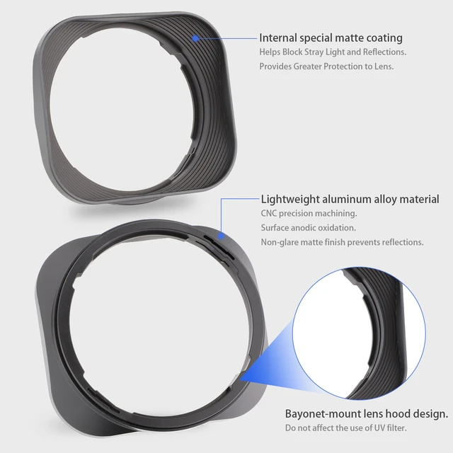  JJC Petal Shaped Lens Hood Shade for Fujifilm Fuji FUJINON XF  18-55mm f2.8-4 R LM OIS and XF 14mm f2.8 R Lens Replaces Fuji 14/18-55 Hood  : Electronics