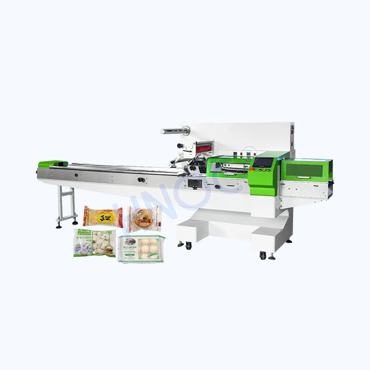 Bakery Horizontal Automatic Pillow Bag Cake Bread Biscuit Flow Ice Cream Bar Package Machine For Croissant