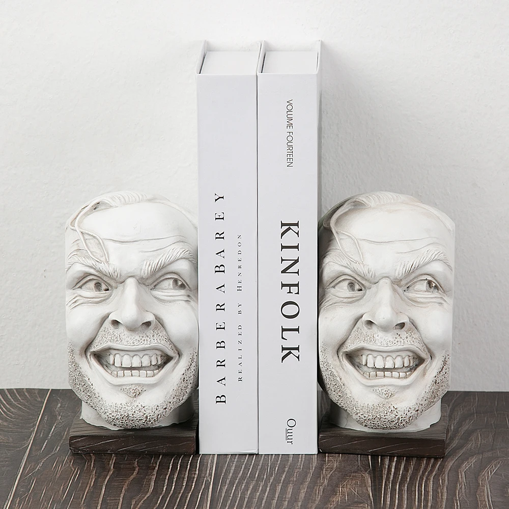 Nordic Home Funny Johnny Desk Children Bookshelf Decor Resin Decorative