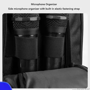 Custodia per Altoparlante con Tasca Laterale per Microfono, Borsa da Trasporto Antiurto per Accessori, Compatibile con Partybox Encore Essential