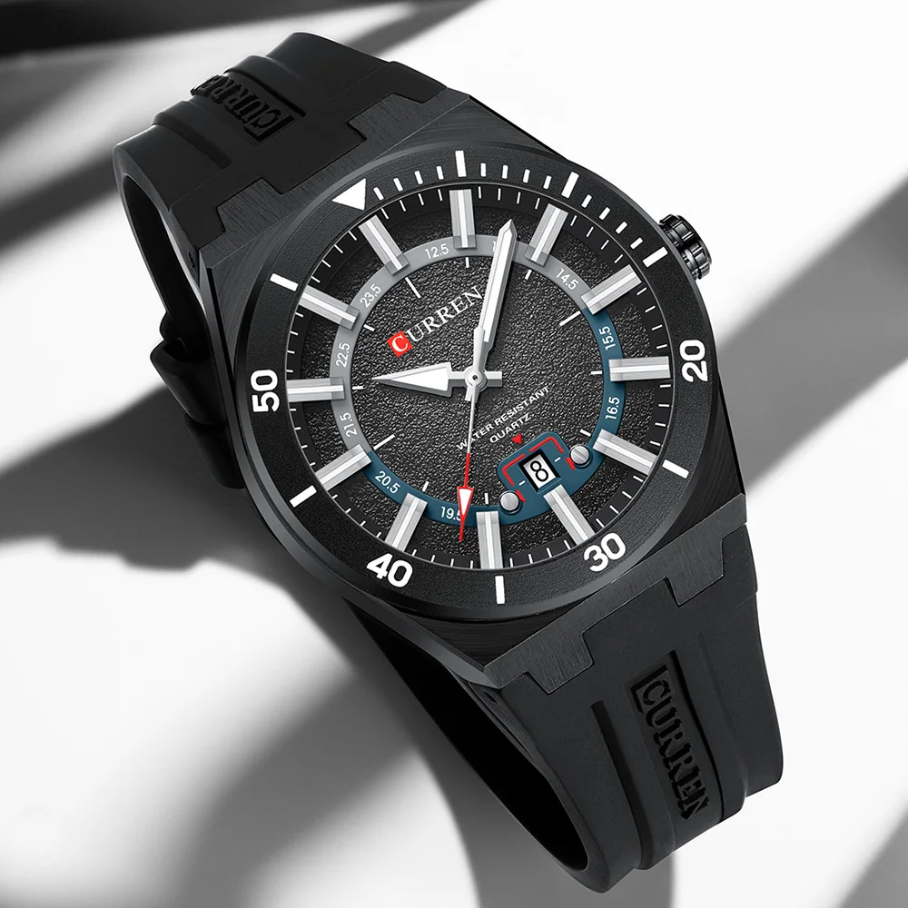 Mens Watches Analog Quartz Sports Unisex 30M Waterproof Watch for Men Military Time with Second Hand Glowing Easy to Read Dial - 5