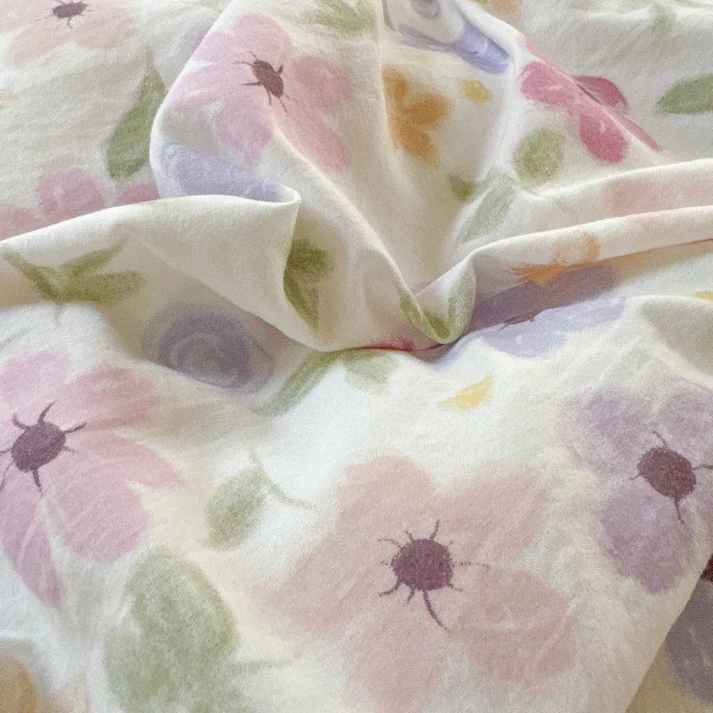 MissDeer Bed Linen Set Floral Style Quilt Cover Set Single/Queen Size Bedclothes Home Bed Sheets Set постельное белье наборы