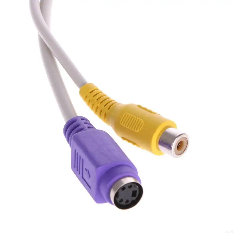 K43B Durable PC/LAPTOP VGA SVGA TO VGA Male to S-Video RCA Converter Cable AdapterA Composite Out Converter Cable