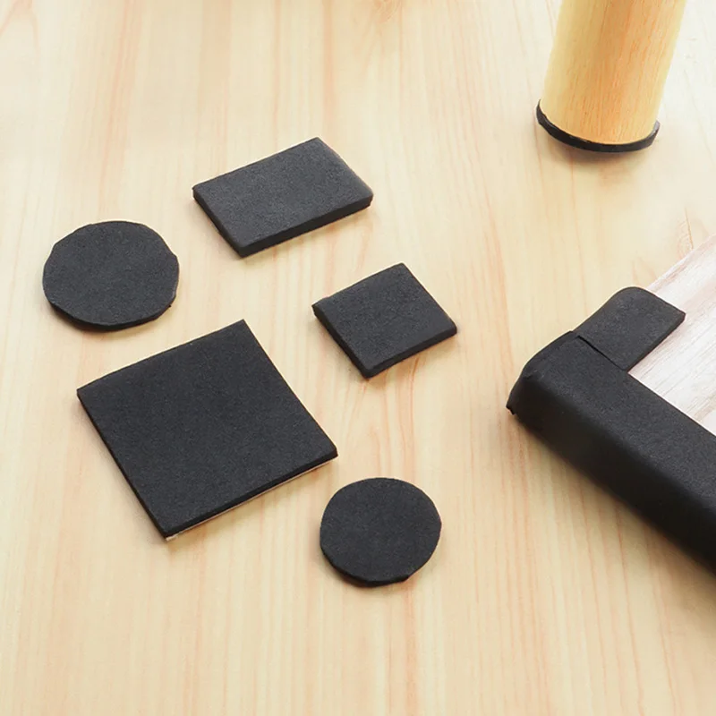 2/5M Table Chair Leg Protection Felt Self-adhesive Thickening Felt Foot Pad Cover Shock Absorber Mute Mat Floor Protector