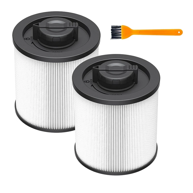 

2Pack DXVC6910 Cartridge Filter Replacement For DEWALT 6-16 Gallon Wet/Dry Vac, For Dewalt DXV06P