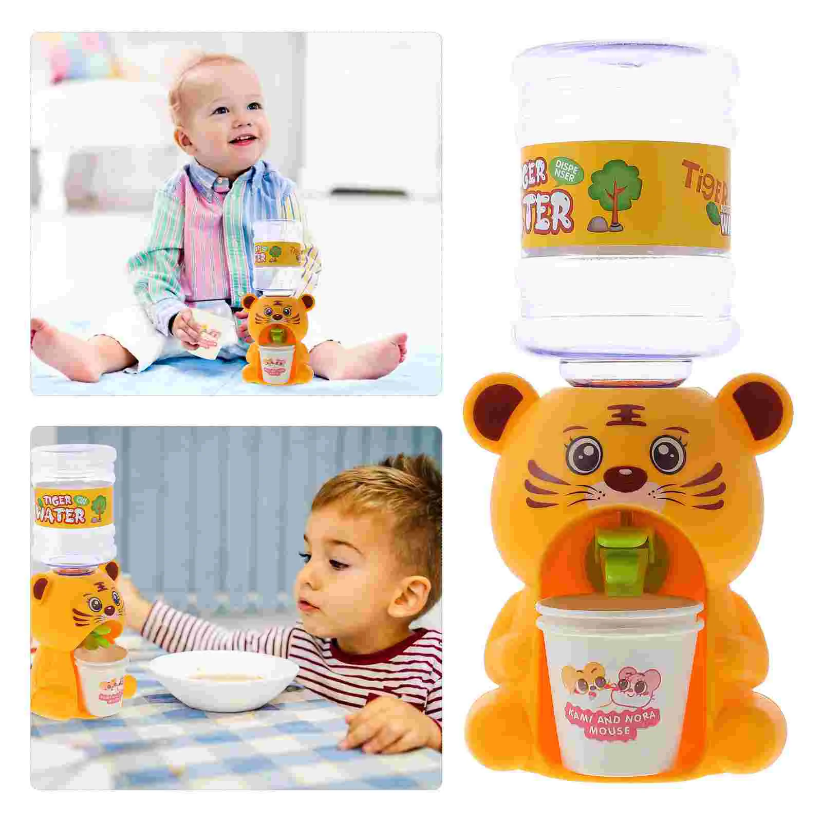 

Mini Water Dispenser Toy Cartoon Hand Press Drink Water Machine Toy Simulation Water Bottle Pump Drinking Fountain Toy For Kids