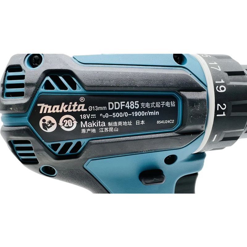 Makita DDF485 DDF485Z 18V brushless ropeless screwdriver diamond -original toolbox -strength 50 nm- only fuselage-with toolbox 5