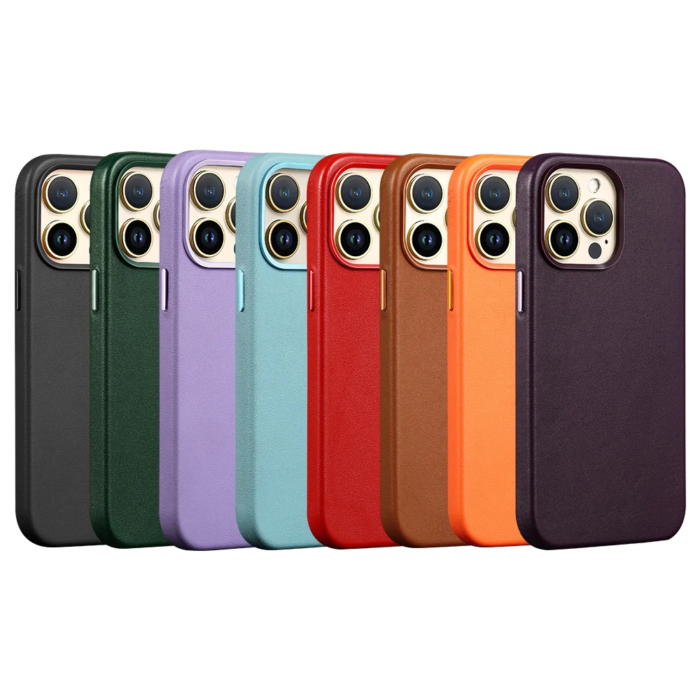 Clearance Sale: Leather Magsafe Case with Magnetic Wireless Charging