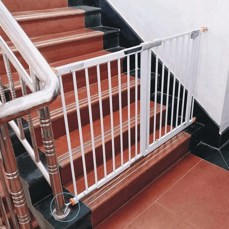 Baby Safety Gate Safety Sturdy Gate Bar Orange Y-shaped Bolt For Baby And Pet