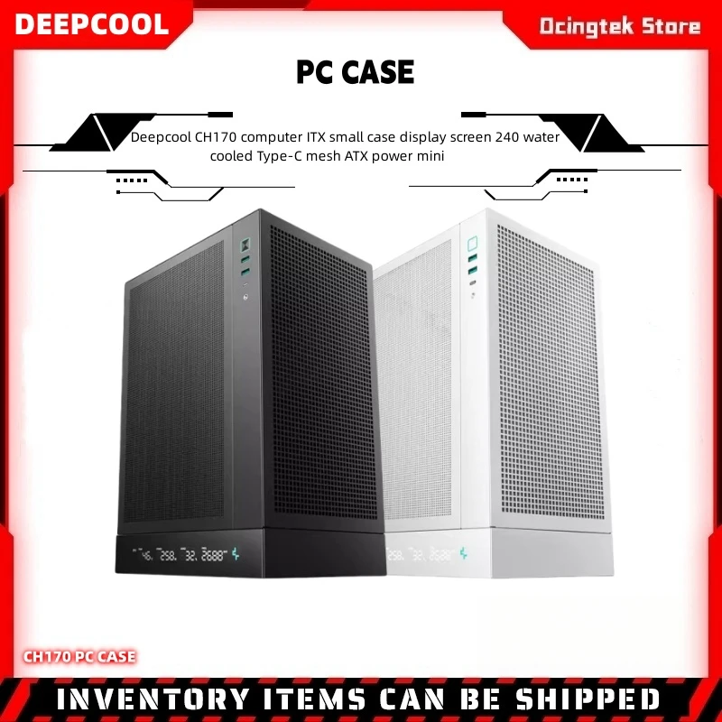 Deepcool Mini ITX Ecr de Caixa Pequena 240 Refrigerado a gua Tipo C deepcool-mini-itx-ecr-de-caixa-pequena-240-refrigerado-a-gua-tipo-c