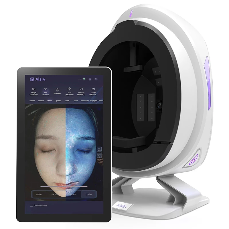 3d Dermatoscope 8 Spectrum Skin Analyzation Face Scanner Uv Skin Analyzer Machine Mirror Skin Analyzer Machine Portable