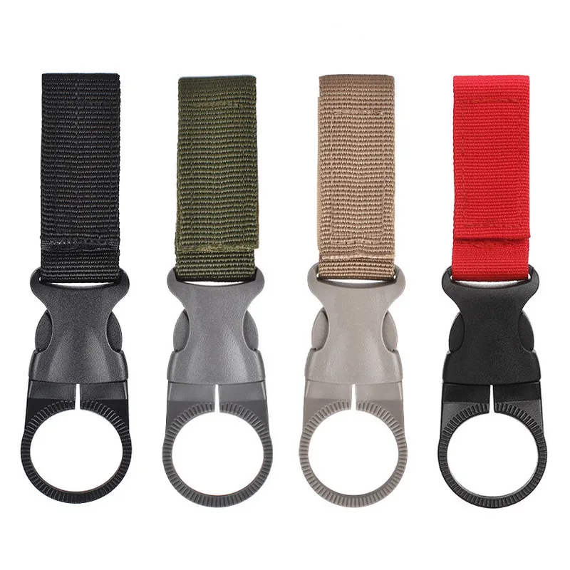 CarabinersTacticalGearWaterBottleHolderBeltClipMilitaryNylon