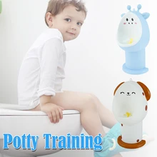 

Pee Trainer Detachable Potty Urinal Toilet Training Wall-mounted Training Urinal w/Propeller Anti-Splash Space-saving Urinal