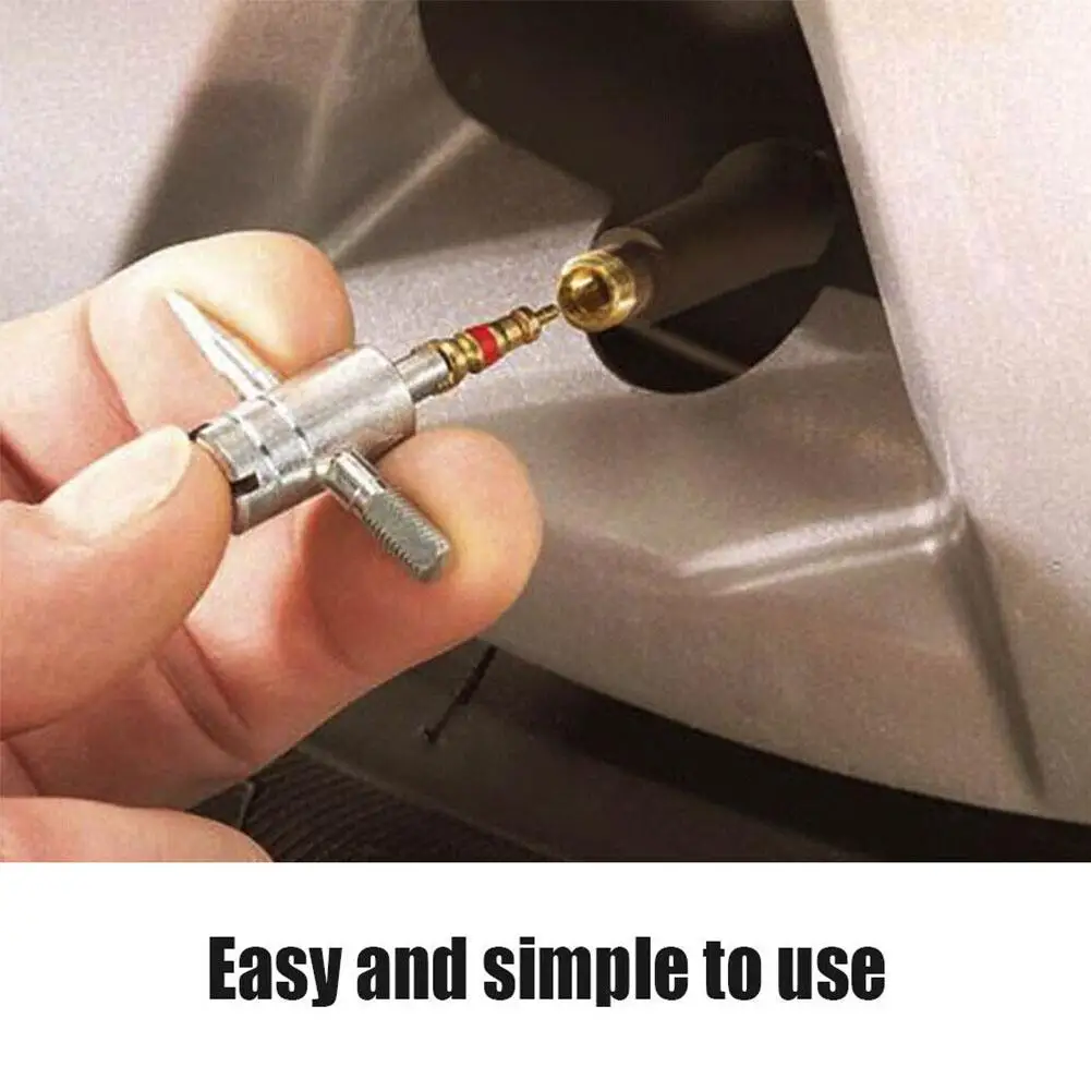 

Tire Valve Core Removal Tools Wrench Plastic Handle Iron Plated Wrench Core Tire Repair Hand Tool For Car Bike Bicycle Moto B0Y1