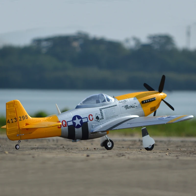 Lx/Laxiang/Sky Flight Hobby P51 Yellow Mustang World War Ii Rc Warbird Rtf