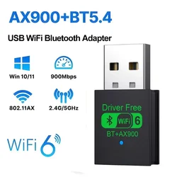 Ultra - Fast Dual - Band WiFi 6 & Bluetooth 5.4 USB Adapter with High - Performance Antenna (Style 4)