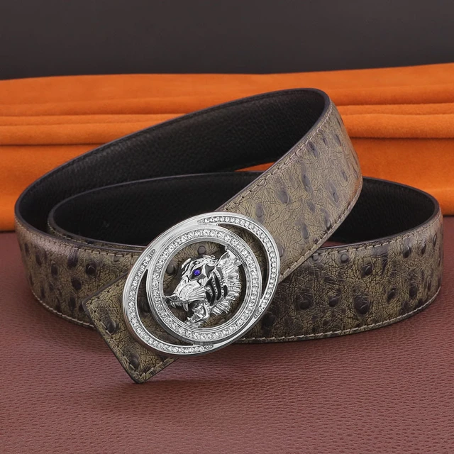 Leather Belt Strap Waistband, Tiger Genuine Leather Belt