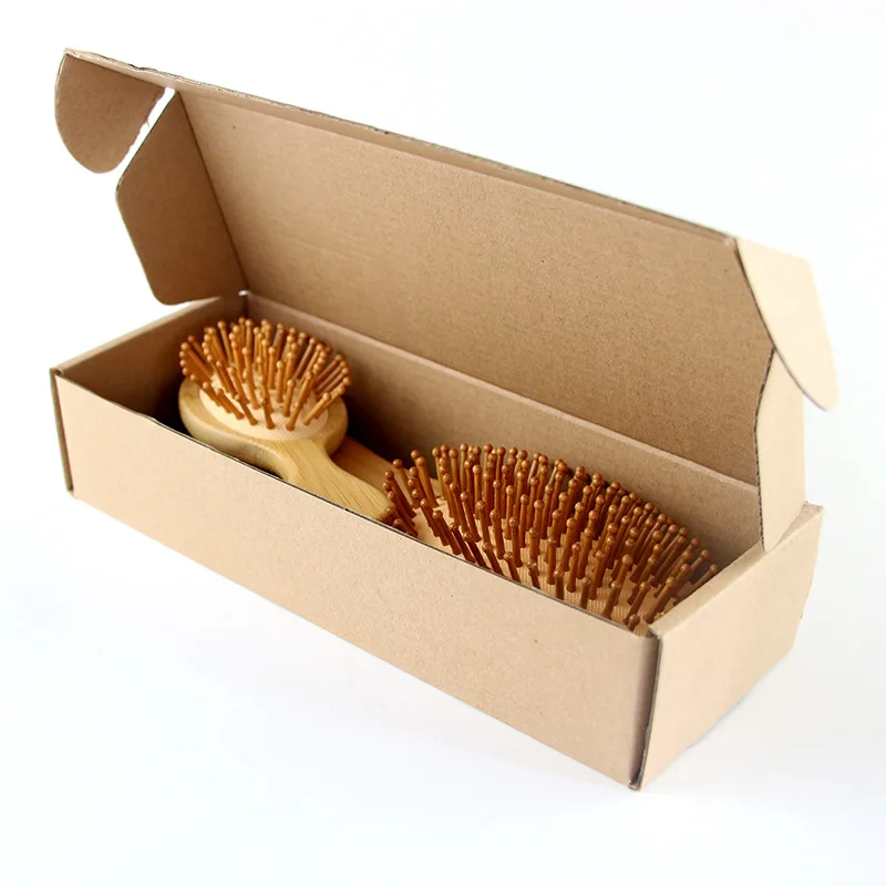 4 Pcs/set Hair Comb Set Eco-friendly Bamboo Wooden Air Cushion Massage Comb For Adult Children Wide Tooth And Pointed Tail Cmb 6