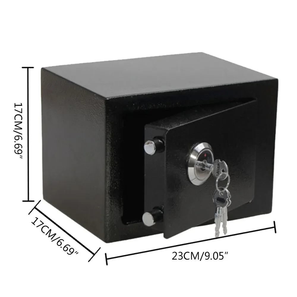 Mini-Safe mit Schloss, Mini-Safe, 6,4 l, Wandsafe, Geldkassette, Möbelsafe für Schmuck, Bargeld, Medikamenten, Dokumente, gepanzerter Schrank – Detail 1
