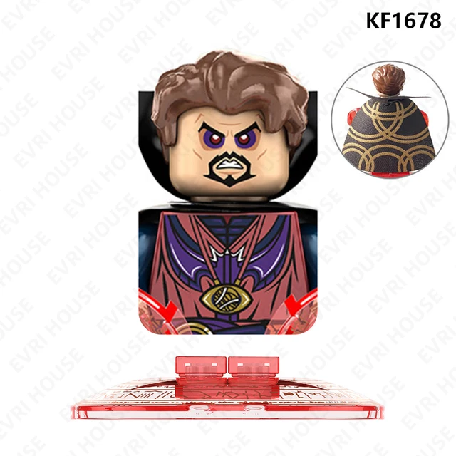 Superhero Strange Multiverse Action Figures Scarlet Witch Mordo Wong Mini Bricks Disney Building Blocks Toys for Children KF1678