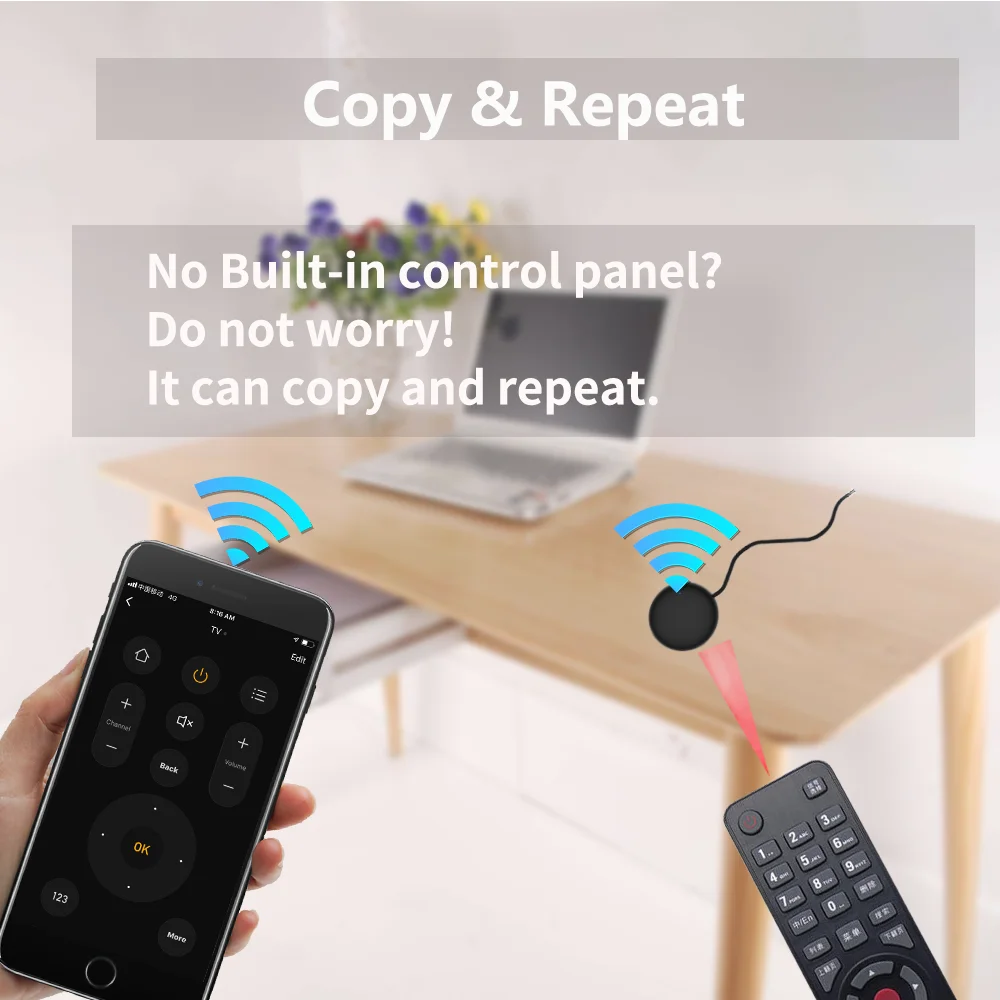 Smart Home WiFi IR Remote with SmartLife App Integration