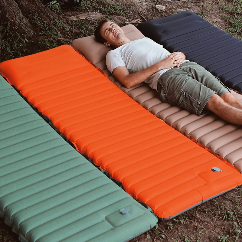 TwoColorSelfInflatingThickenAirMattressCampingSleepingPads