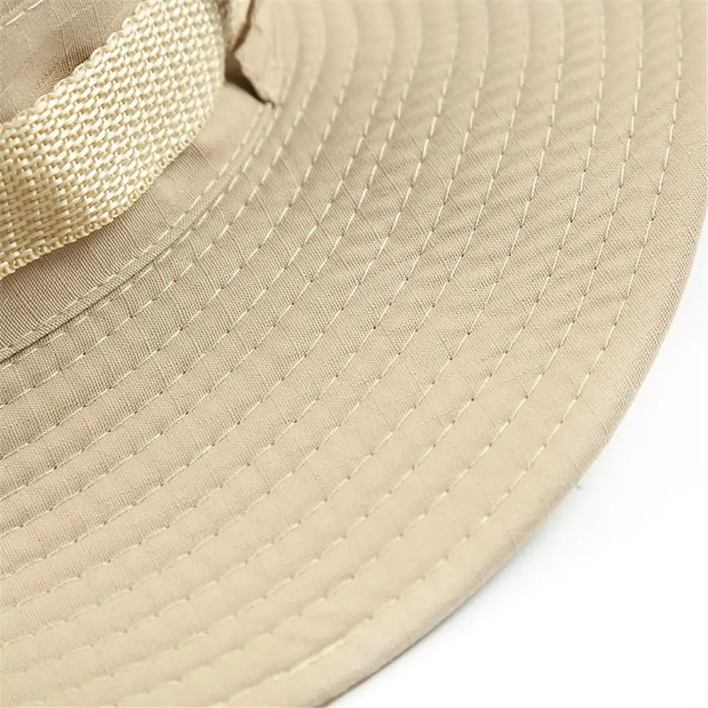 Outdoor Men's Solid Sun Hat Bucket Hat Cargo Safari Bush Army Boonie Summer Jungle Fishing Cap 3