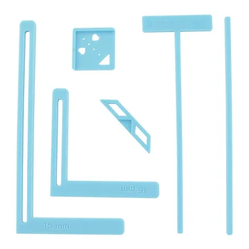 MOPHE-Strumento per scrapbooking 6 pezzi per rilegatura facile per principianti, ottimi stencil e kit guida taglierina può esser