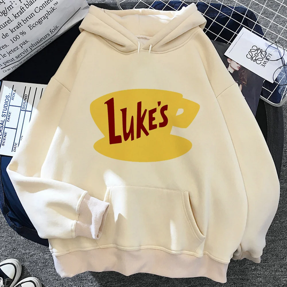 Gilmore hoodie pakaian jalanan wanita, pakaian olahraga grafis y2k vintage untuk perempuan musim dingin