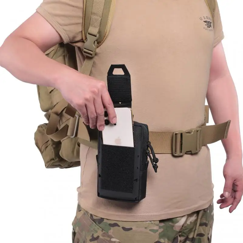 

Tactical Pouch Phones Waist Bags 1000D Molle Bag for Hiking Camping Cycling Men Women Flashlights Outdoor Tools Storage Holders