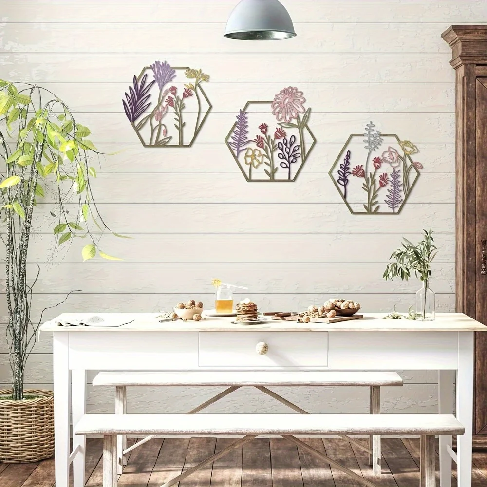 Metal Flower Wall Sculpture 5