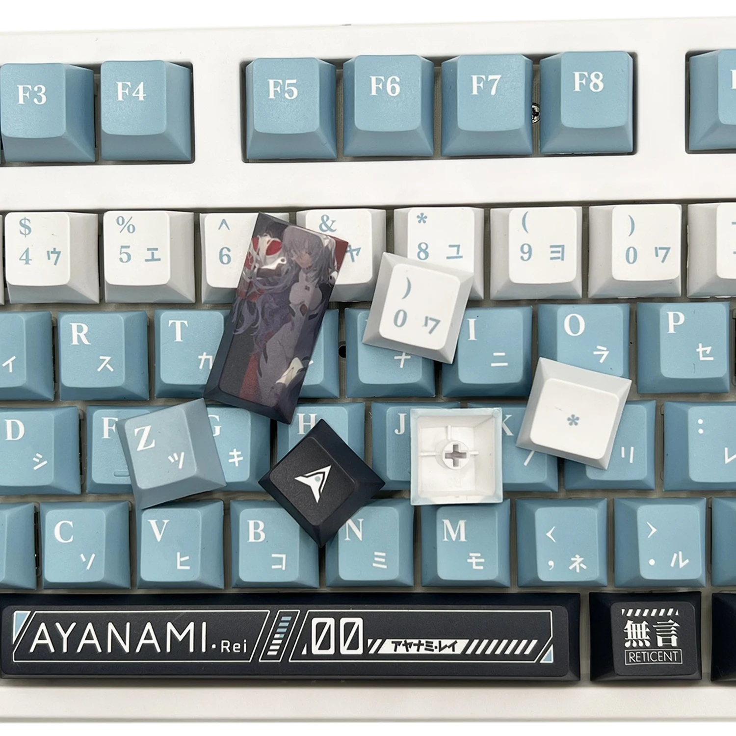 108/142キーevaゼロマシンエヴァayanami昇華キーボードキャップ