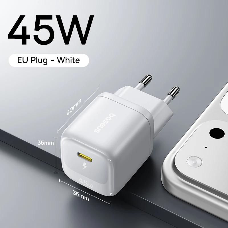 White EU Plug