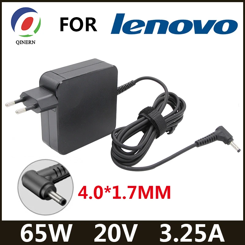 Laptop Charger 20V 3.25A 65W 4.0*1.7mm AC Laptop Charger For Lenovo IdeaPad 330s 320 100-15 B50-10 YOGA 710 510-14ISK Redmibook 14 13 Adapter