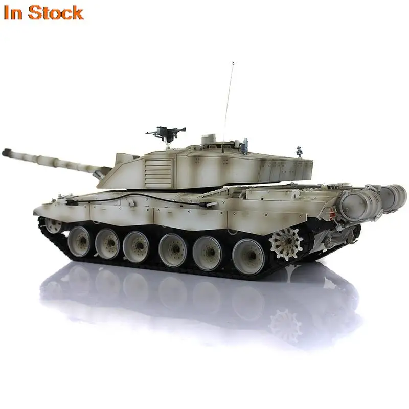 Heng Long 1/16 7.0 Challenger II FPV Camera RC Tank 3908 Painted White 360° Turret Steel Gearbox RTR Toys Machine Gun TH17756 4