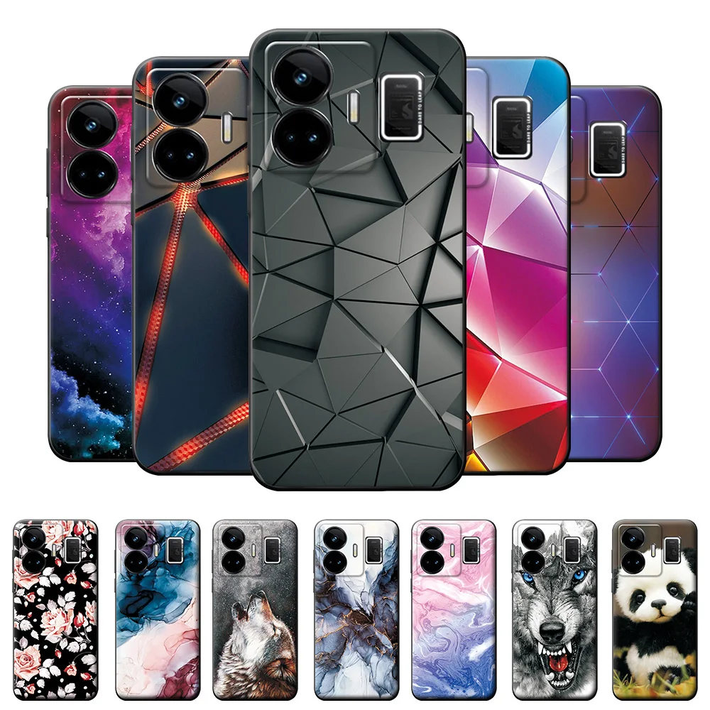 Per Realme Gt3 Custodia Per Oppo Realme Gt3 Cover Posteriore Custodia Per Telefono Su Realme Gt3 2023 6.74 Pollici Luxury Cartoon Silicone Etui Bumper