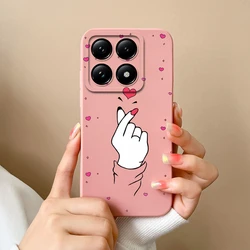 Colorful Love Heart Liquid Shockproof Case - Durable High-Quality Cover for Xiaomi 14T Pro 5G (TYP1)
