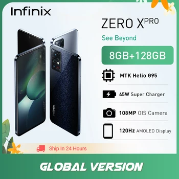 글로벌 버전 Infinix ZERO X PRO 8GB 128GB 스마트 폰 108MP 카메라 6.67 