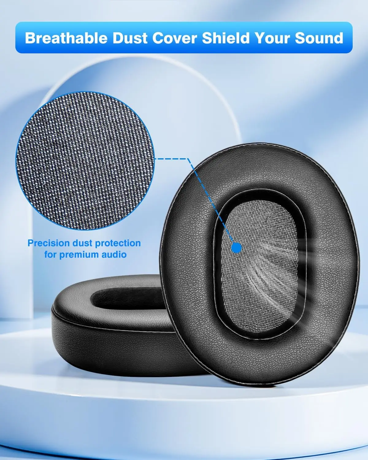 Headphone Earpad for AKG K361 K371 K361BT K371BT Replacement Ear Cushions Pads Cover Earmuffs & Carrying Case 2615