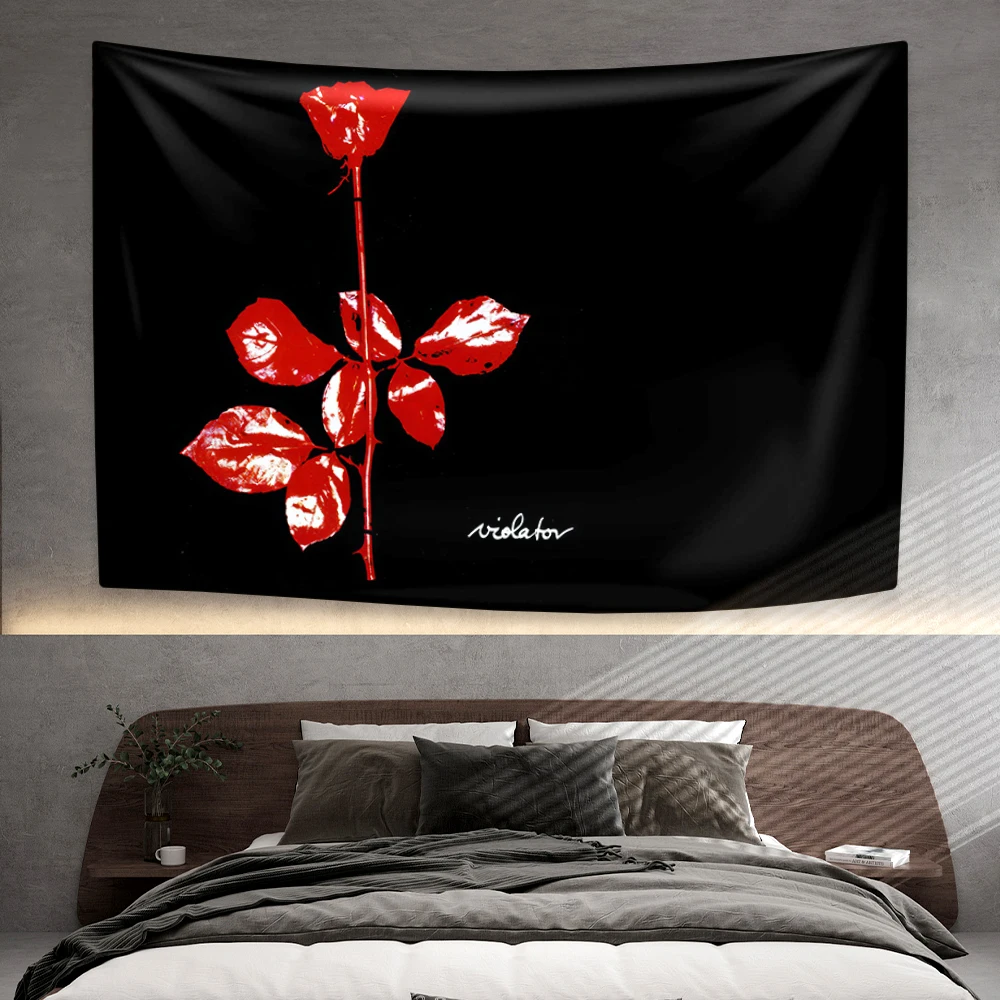 Britische Rockband Depeches Tapisserie Modi Rock And Roll Musik Home Decor Große Stoff Wandbehang Abdeckung Schlafzimmer Hintergrund – Detail 7