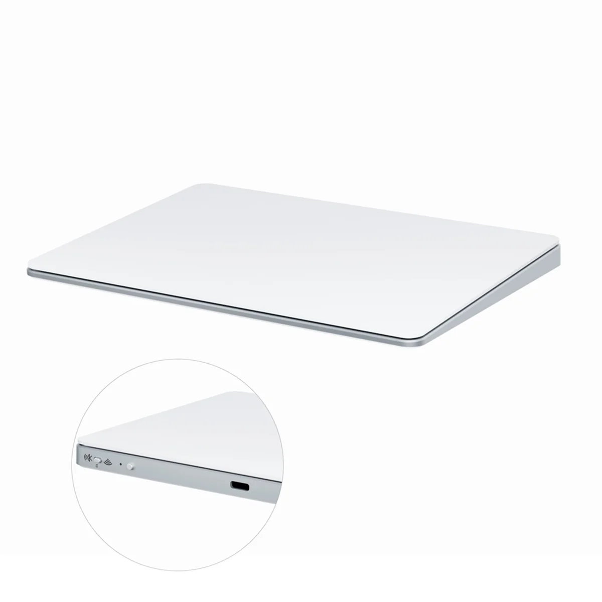 Bluetooth Touchpad Multi-Function Gestures Trackpad Rechargeable Wireless Touchpad for Laptop IPad IOS Mac White Rare wireless touchpad