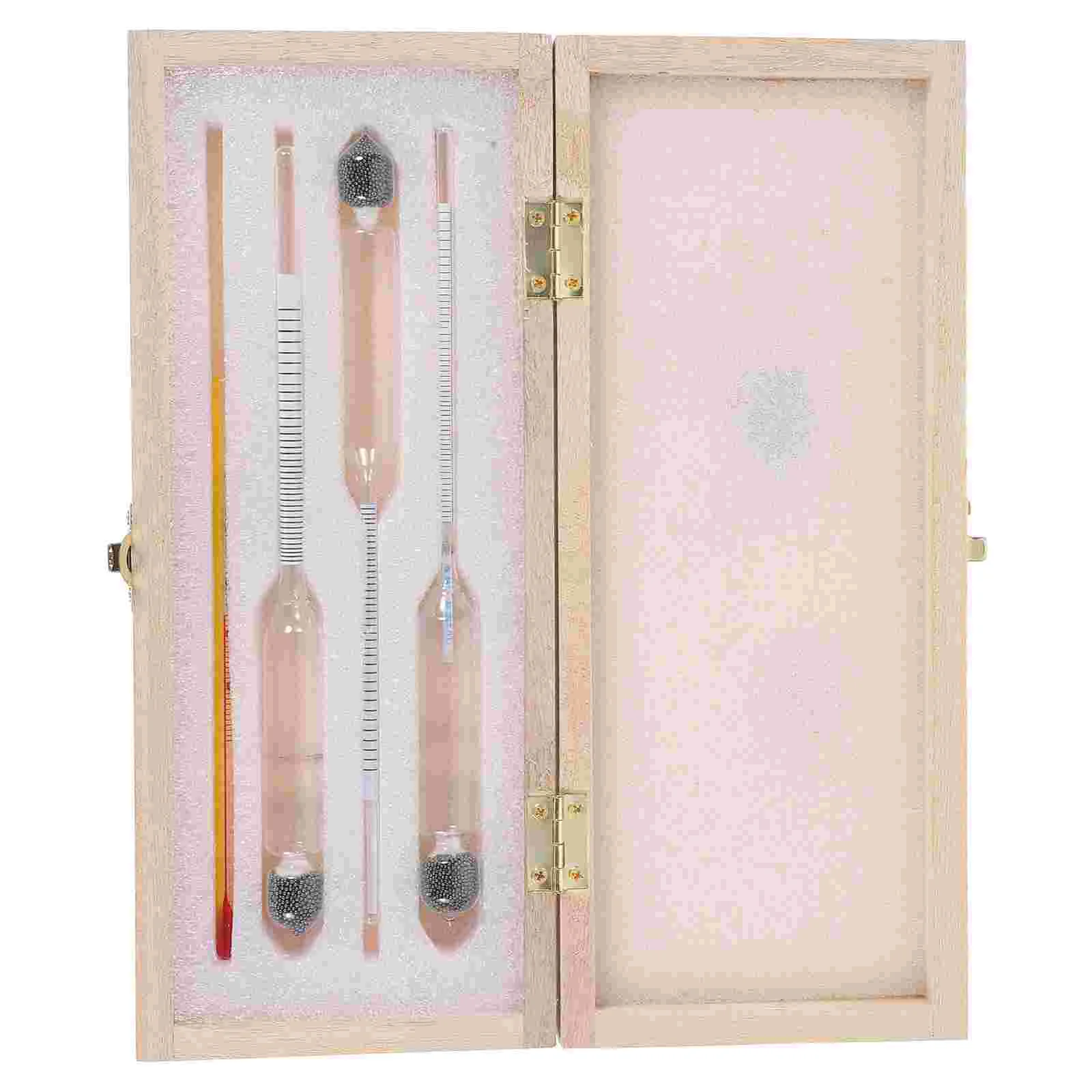 Alcohol Meter Brewing Kit Glass Hydrometer Paper Tester Thermometer alcohol tester