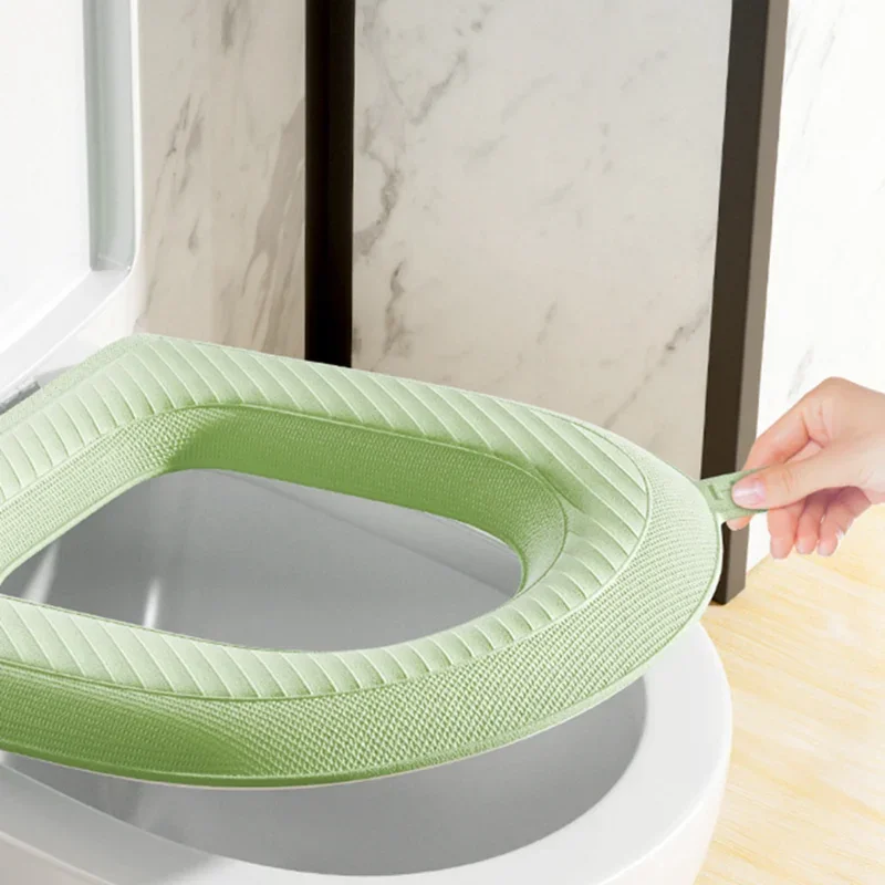 Waterpoof Soft Toilet Seat Cover Cushion Washable Closestool Mat O-shape Toilet Seat Bidet Cover Pad Bathroom Accessories toilet seat cover,toilet mat,toilet seat cushion,toilet mat set