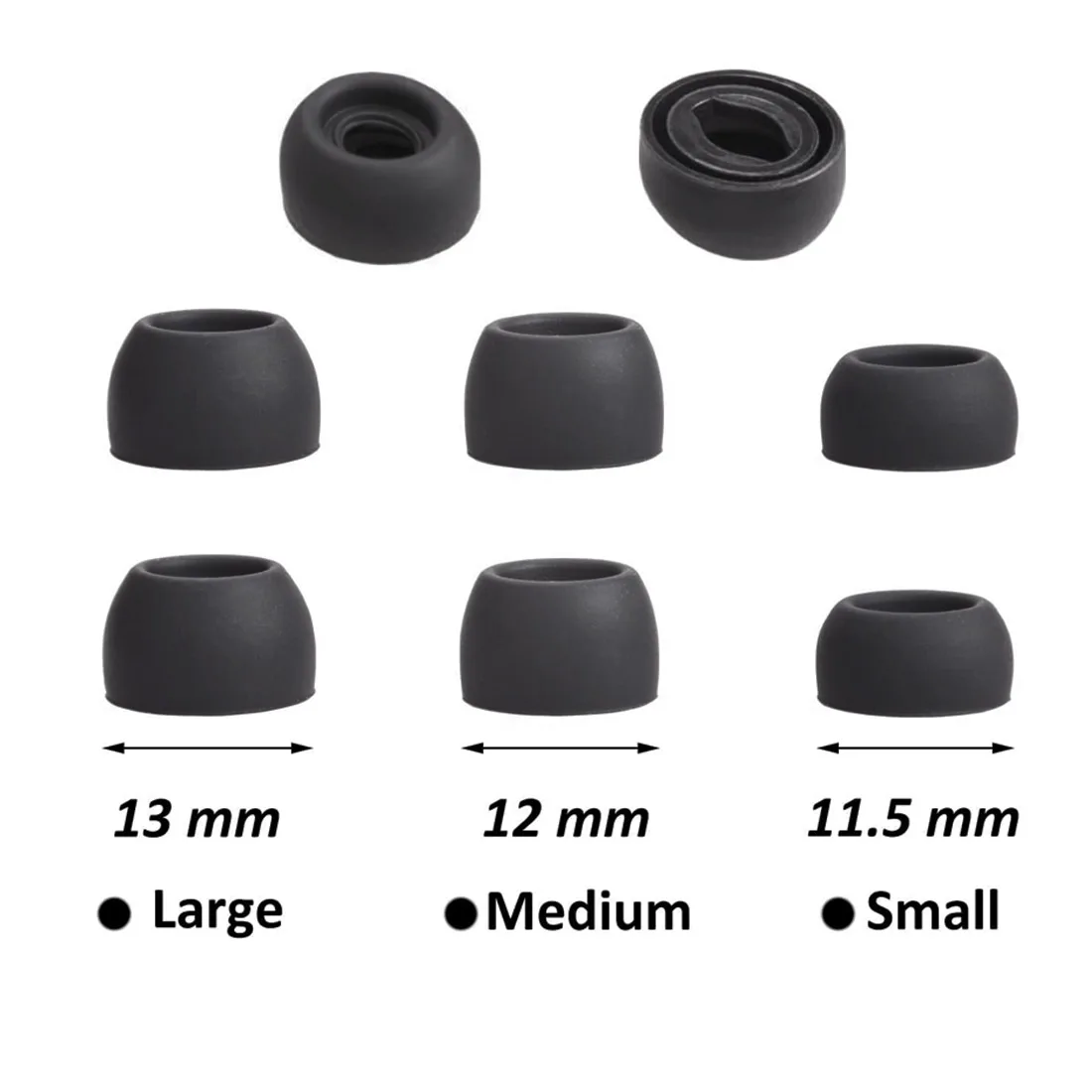 6PCS Silicone Ear Tips for Samsung Galaxy Buds 3 Pro / 2 Pro / Pro / FE / Galaxy Buds 2 Eartips Ear Pads Caps Case