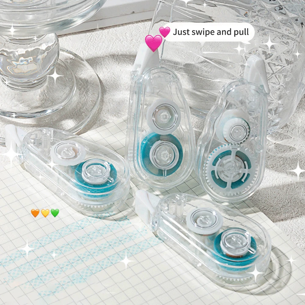 4PCS Large Capacity Spot Glue Student Hand Ledger Spot Glue Sticker Pen Hand Ledger Tape Office Double-Sided Tape