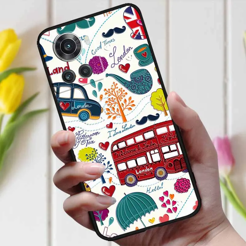 3D Relief Cartoon Embossed Silicone Shockproof Phone Case - Protective Cover with Bumper